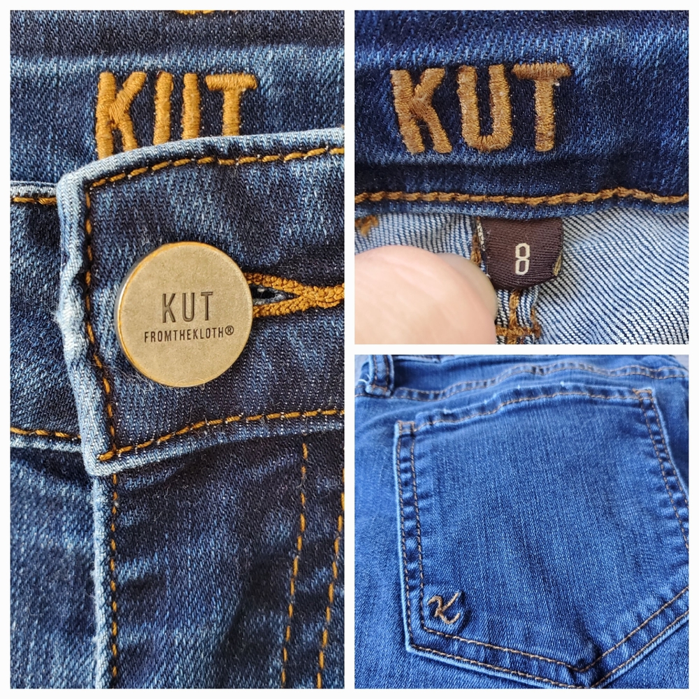Kut from the Kloth Dark Wash Cropped Jeans - Picture 3 of 6